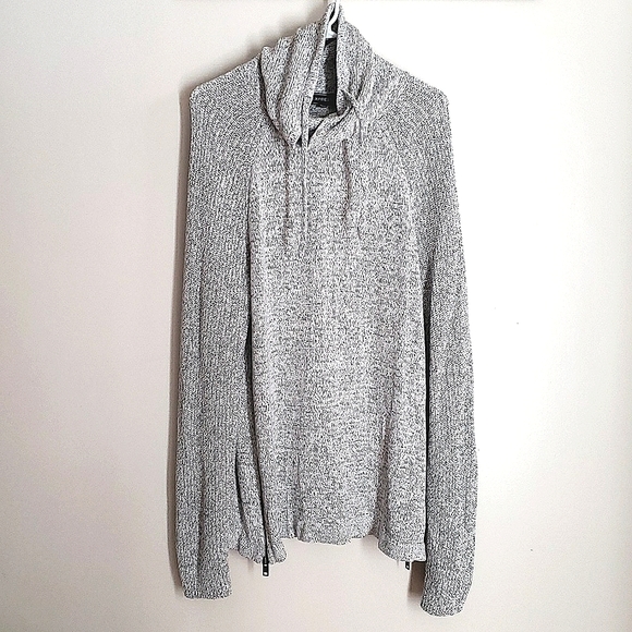 Express Mens Cowl Neck Knit Pullover Sweater - Picture 1 of 9